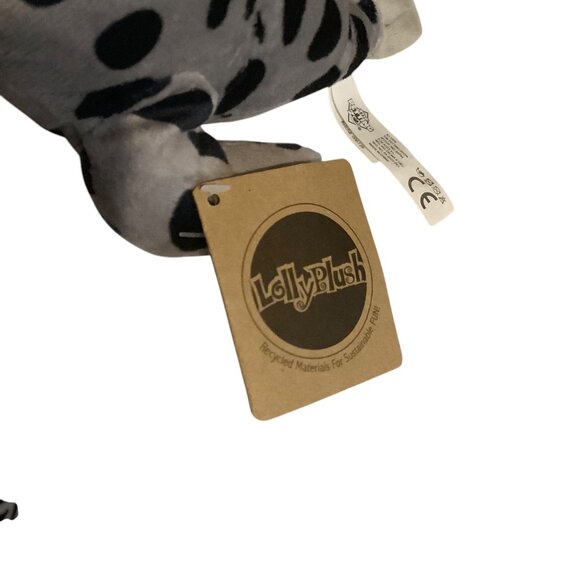 Lollyplush Gray & Black Spotted Seal Plush Toy 9" Recycled Materials Petting Zoo - Picture 2 of 7